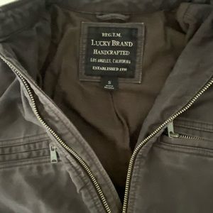 Vintage Lucky Brand Triumph biker jacket